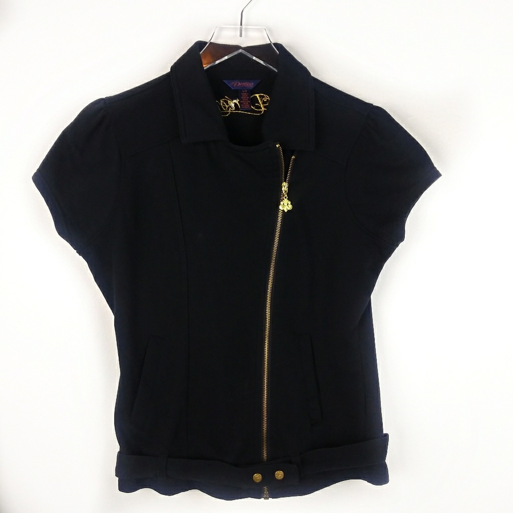 Dereon moto style short sleeved lightweight jacket